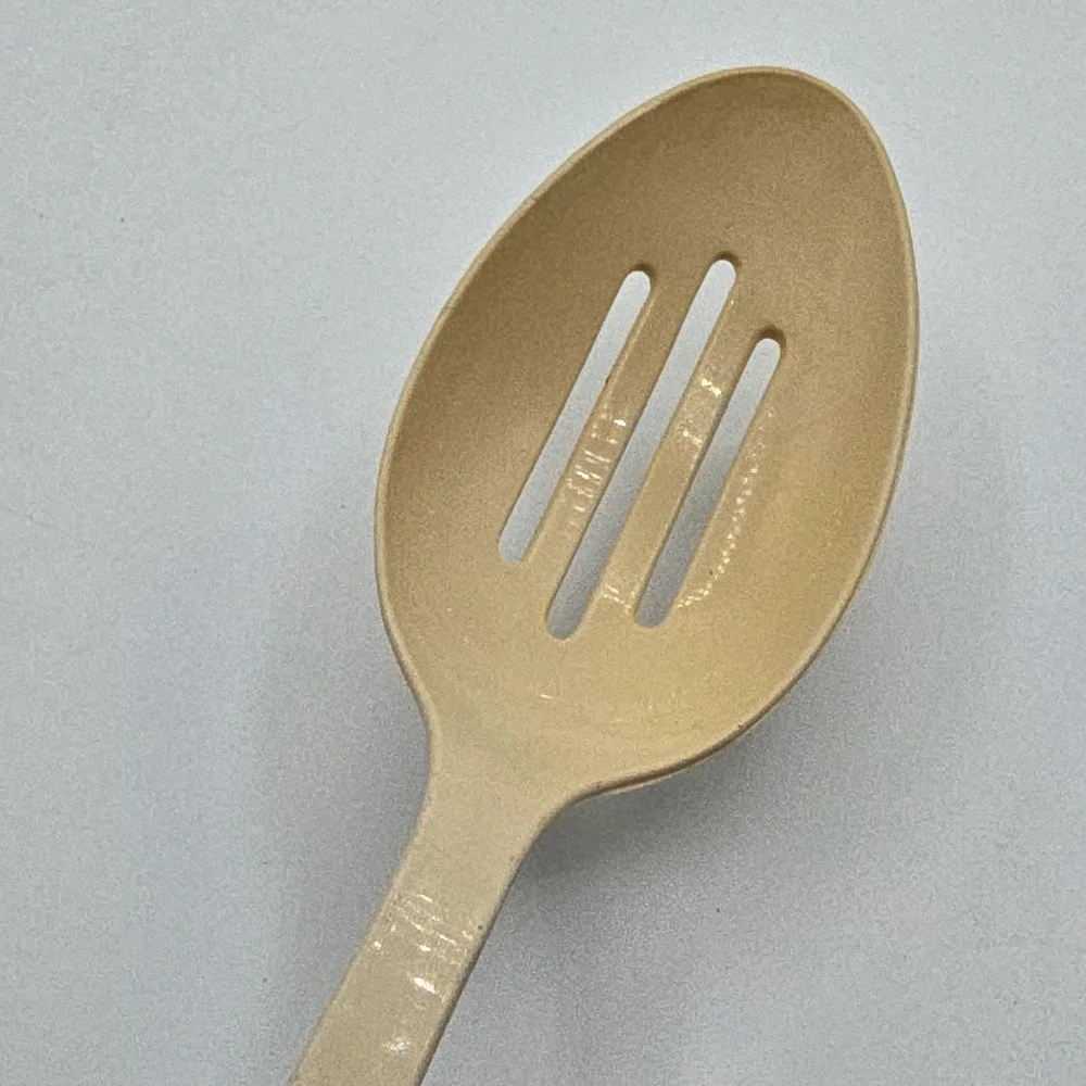 Vintage‎ ECKO Slotted Serving Spoon Beige Plastic Nylon Kitchen Utensil 11